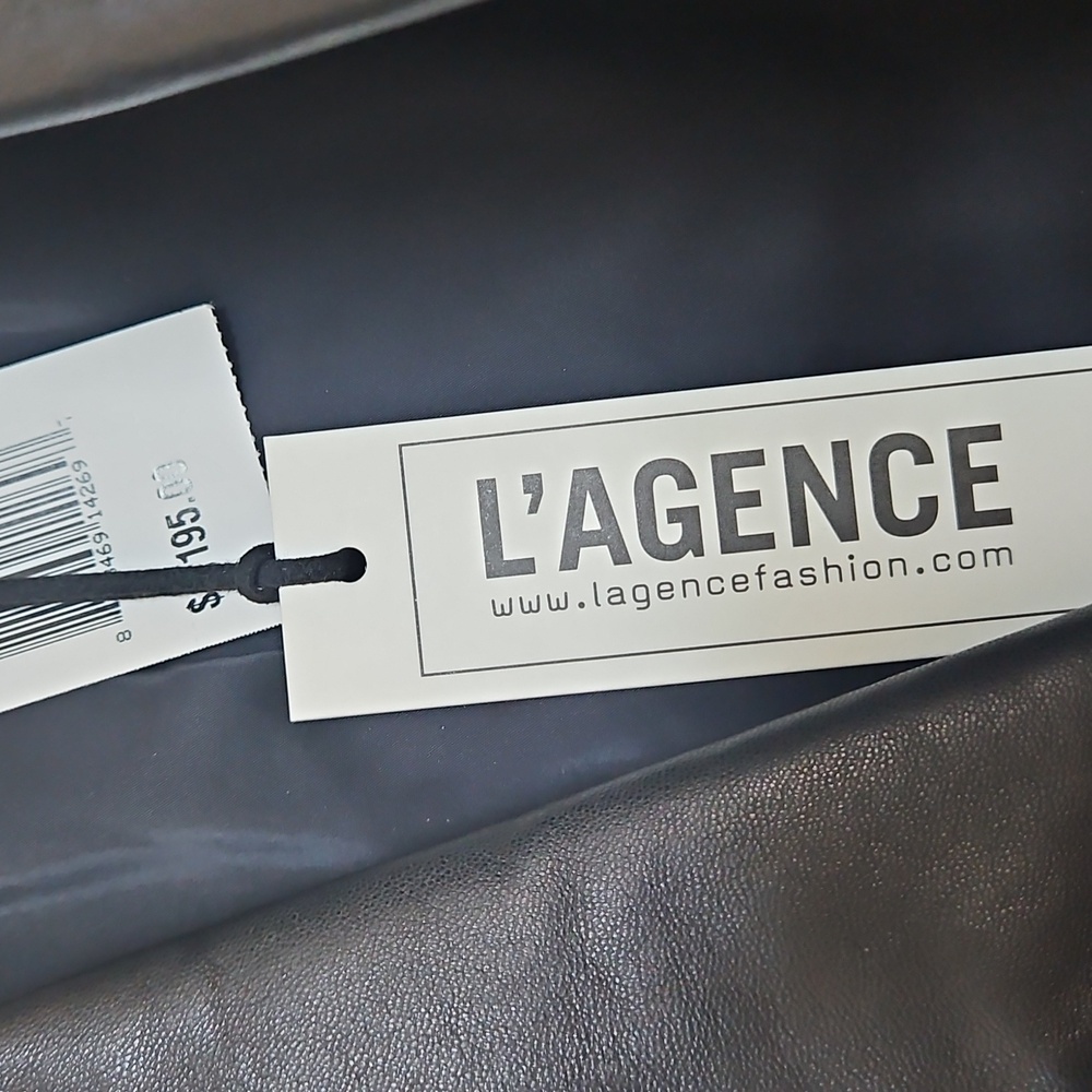 NWT. L'Agence Lambskin Biker Jacket - Picture 5 of 7